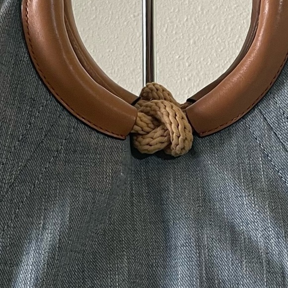 🍂 Michael Kors light denim Isla Ring Large Shoulder Tote - Picture 13 of 13